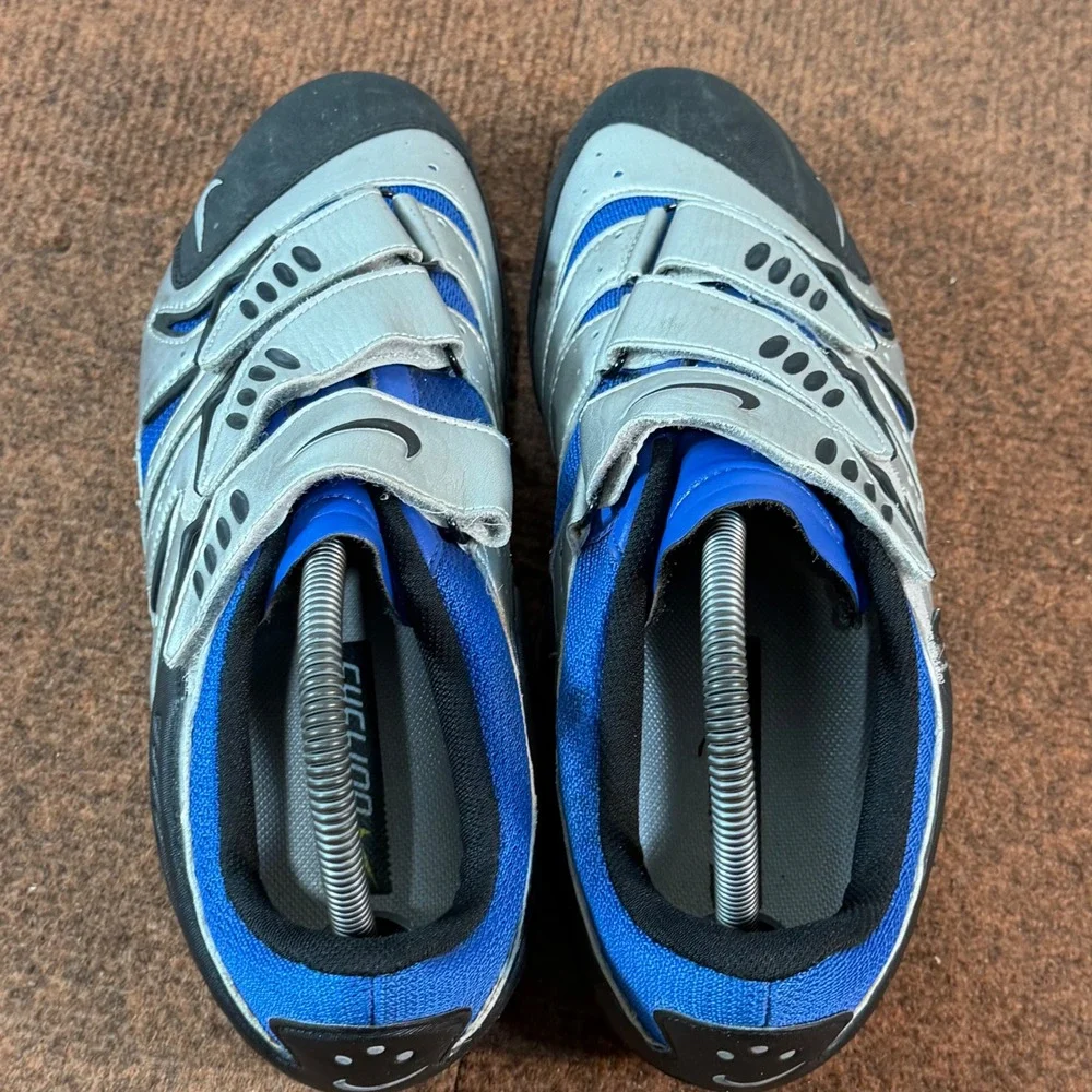 Nike ACG YVR III Cycling Shoes Mens 9.5 Blue Silver Chrome Vintage SPD 308630-04